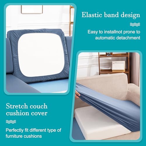 12 Pcs Outdoor Cushion Covers, Patio Sofa Cushion Covers Replacement