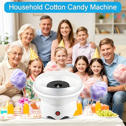 TransArcade Mini Cotton Candy Machine, Includes Sugar Scoop, Sticks Cotton Candy Maker for Birthday Party, Gifts, Home Uses