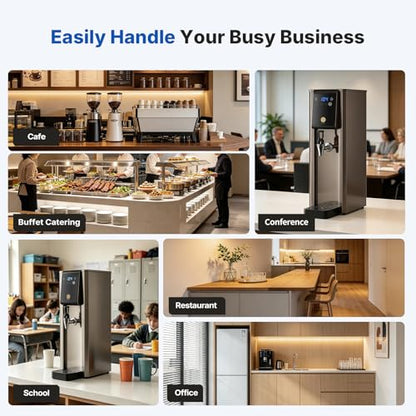 Bleou 1800W Commercial Countertop Hot Water Dispenser, 20L/H Rapid Heating