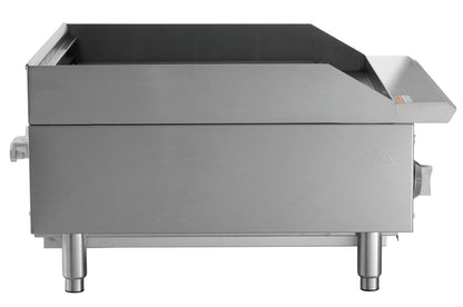 Kratos 24" Commercial Gas Charbroiler - Countertop 2-Burner Stainless Steel Grill, 70,000 BTU Output (29Y-001)