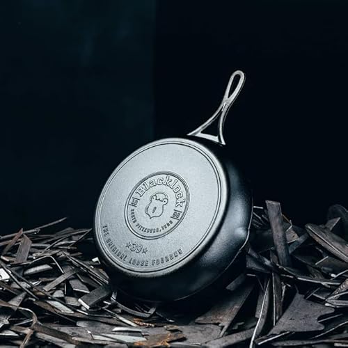Lodge Blacklock 12" Triple Seasoned Cast Iron Skillet - Lightweight - Easy Cleanup - Premium Cookware