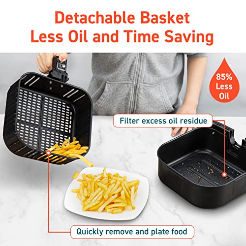 COSORI Air Fryer Pro Smart 5.8QT that Roast, Bake, 3-Way Control, 12-IN-1 Customizable Functions, Online Recipes, Detachable Basket, Works with Alexa & Google Assistant