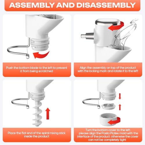 HOZODO Gourmet Pasta Press Attachment for KitchenAid Stand Mixers