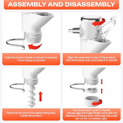 HOZODO Gourmet Pasta Press Attachment for KitchenAid Stand Mixers