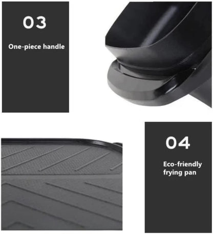 Electric 2 in 1 Grill with Shabu Shabu Hot Pot. Multifunctional Indoor Teppanyaki Korean BBQ Capacity for 2-5 People