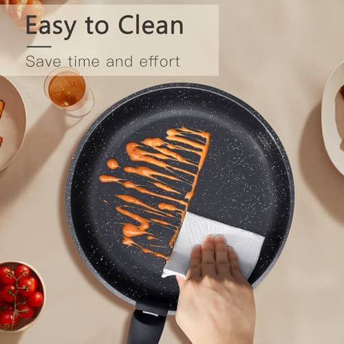 GiPP Ceramic Non Stick Pots and Pans Set,Nonstick Detachable Handle Cookware Sets,Healthy Non Toxic PFAS PFOA & PTFE Free, Dishwasher ＆Oven Safe, Induction Kitchen Pot and Pan, 8 Piece Grey