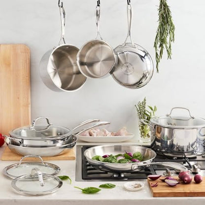 Henckels 11-Piece Stainless Steel Tri-Ply Clad Cookware Set