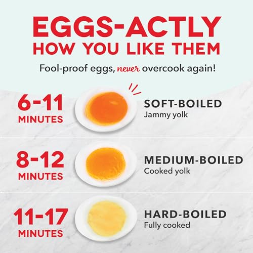 Dash Rapid Egg Cooker - Boiler, Poacher & Steamer - Includes Measuring & Recipe Guide - Dishwasher Safe - BPA Free - Holds 7 Eggs, Black