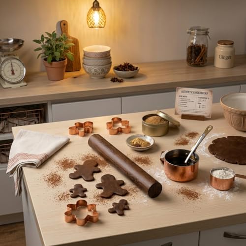 KinShare 10.6-inch Compact Wood Rolling Pin, Non-Stick Rolling Pin for Baking, Natural Solid Wood Dough Roller for Fondant, Pie, Cookie, Pastry, Small Handy Kitchen Tool