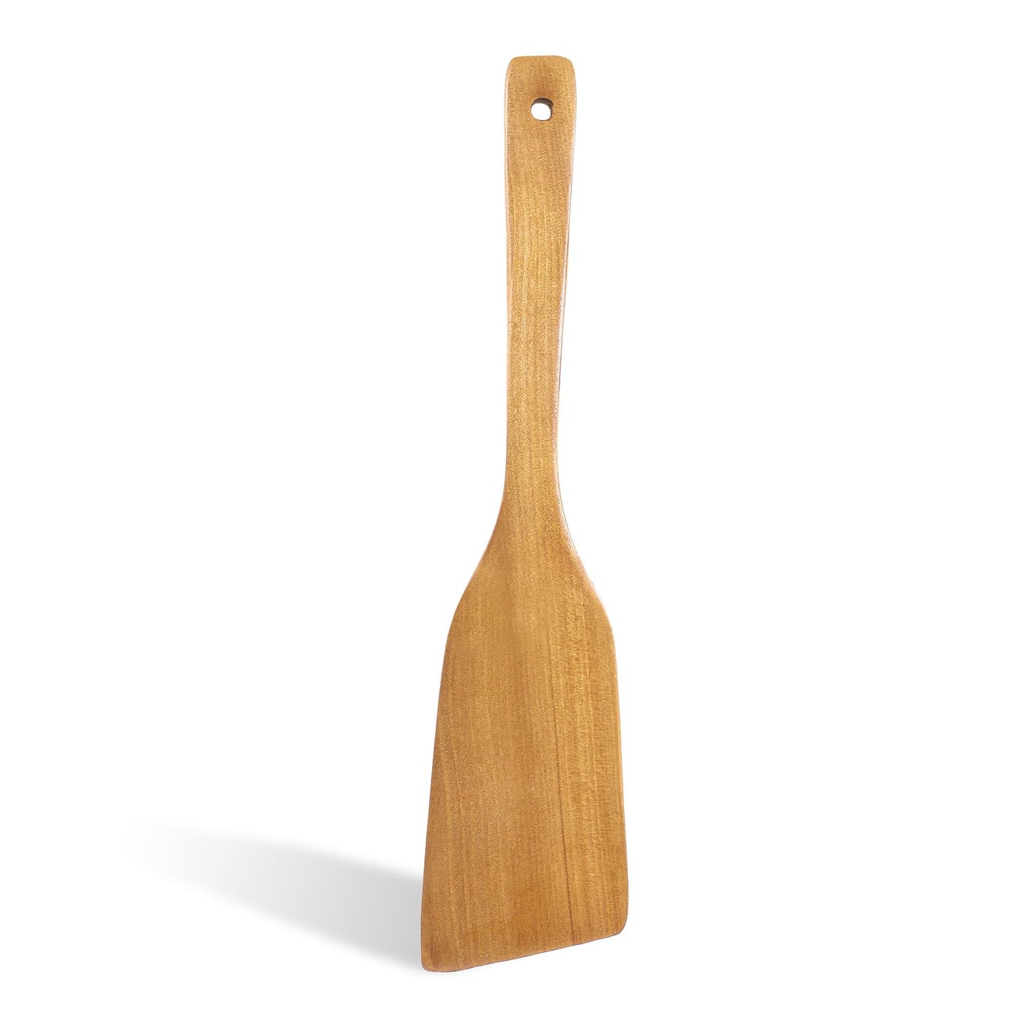 Wooden Spatula Fish Spatula Egg Wood Flipper Turner Non Stick Wood Cooking Kitchen Utensil Flat Wooden Kitchen Wok Spatul for Mixing Frying Fish Egg Cooking Wok