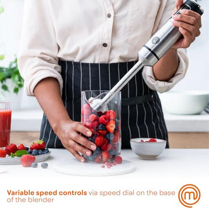 MasterChef Immersion Blender Handheld, Hand Blender Stick, 400W Motor