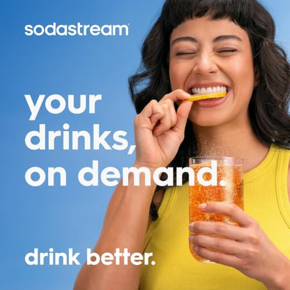 Sodastream Classic |Soda Machine and Sparkling Water Maker Kit (Black) With 60L CO2 Canister and Carbonating Bottle