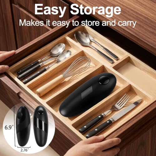 Electric Can Opener Opens Most Cans Effortlessly with Single Button