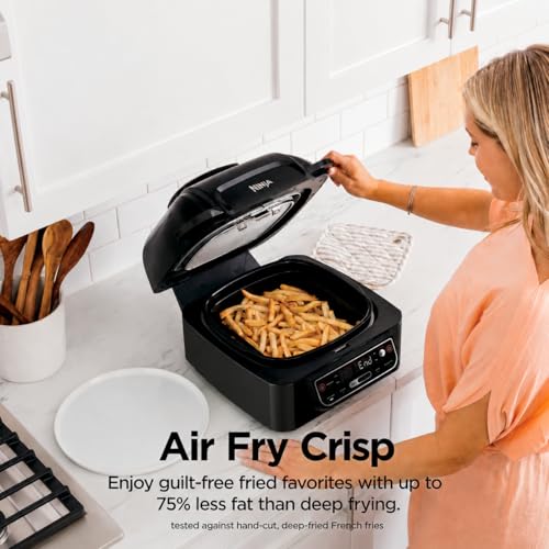 Ninja® Foodi® Smart 5-in-1 Indoor Grill & 4-qt Air Fryer, Black, LG451BK
