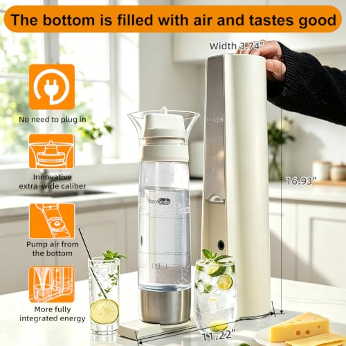 Soda Maker Adds Fizz To Any Water or Beverage Sparkling Water for Home