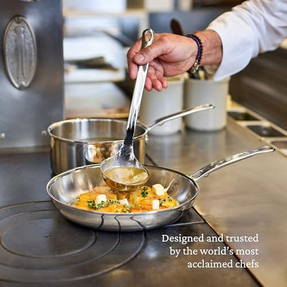 Hestan ProBond Luxe 2-Quart Saucepan with Lid, Professional Clad Stainless Steel, ProCore Tri-Ply Clad Construction, Polished Exterior, Induction & Oven Safe