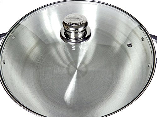 Uniware Aluminum Heavy Gauge Caldero Dutch Oven With Glass Lid,Silver (10 QT)