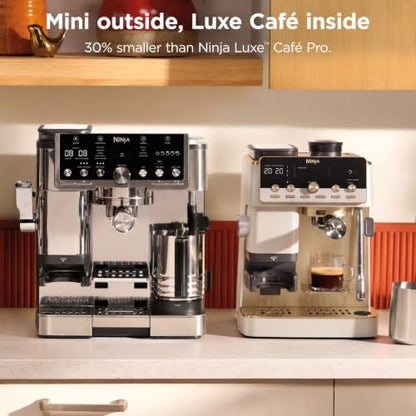 Ninja Luxe Café Mini Plus with AutoFroth, Amazon Exclusive Bone & Champagne