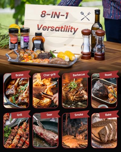 Z GRILLS 2026 Wood Pellet Grill & Smoker with PID V3.0 Controller, 459 Sq in Cook Area, Meat Probe, Foldable Shelf&Side Shelf, 8 in 1 BBQ Grill Outdoor Auto Temperature Control, Black, 450A