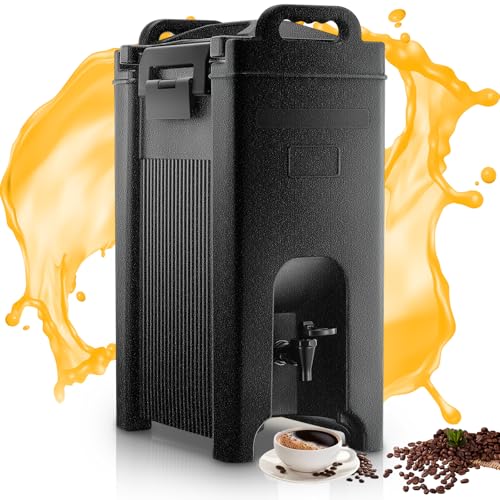 Insulated Beverage Dispenser 5 Gal, Commercial Hot/Cold Drink Dispenser