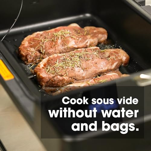 Vesta Precision Sous Vide Machine, Waterless & Bagless with 8.6L Container, All-in-One Sous Vide Cooker for Marinate, Sous Vide & Sear, Built-in Food Probe, App Control with Recipes/Timer/Notification