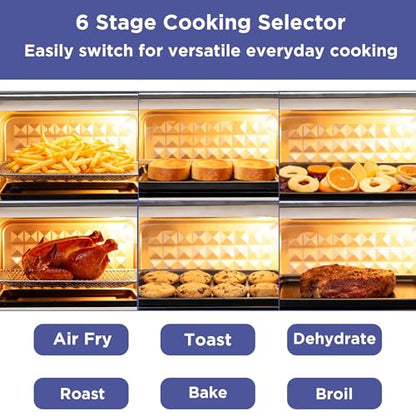Magnavox Home, 16.5 qt Air Fryer Oven, With Steam Infusion, Ocean