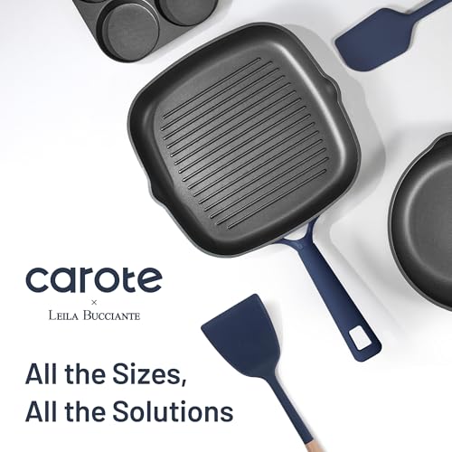 CAROTE 31PCS Pots and Pans Set, Nonstick Cookware Set Kitchen Non Stick Induction Titanium Cookware Non-toxic Granite Cooking set, PFOA Free