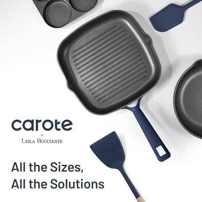 CAROTE 31PCS Pots and Pans Set, Nonstick Cookware Set Kitchen Non Stick Induction Titanium Cookware Non-toxic Granite Cooking set, PFOA Free