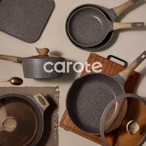CAROTE 31pcs Pots and Pans Set Non Stick, Cookware Set Pots and Pans Induction Cook Ware, Nonstick Kitchen Cooking, PFOA Free