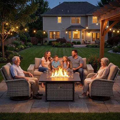 Outdoor Patio Furniture Set PE Wicker Rattan Outdoor Sectional Sofa