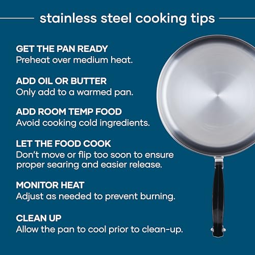 Farberware Classic Series Stainless Steel Stock Pot with Lid, 8-Quart, Silver