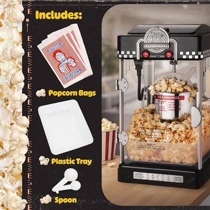 Great Northern Popcorn Little Bambino 2.5oz Popcorn Machine, Black