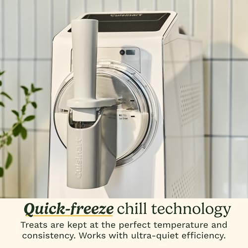 Cuisinart 6-in-1 Slushy & Soft-Serve Maker, Ice Cream Maker Machine Makes Soft-Serve Ice Cream, Slushies, Sorbet and More, Quick-Freeze Chill Technology Maintains Perfect Temperature, ICE-200