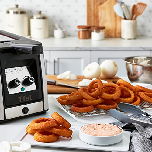 T-fal FR600D5A Electric Deep Fryer with Basket, 3.5L Oil, 1800W, Odor Filtration