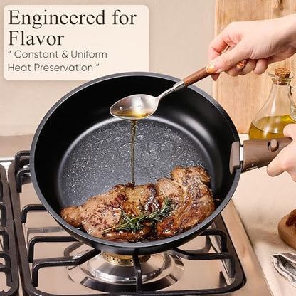 CAROTE 33pcs Pots and Pans Non Stick, Cookware Sets Detachable Handle, Induction Kitchen Pots and Pans,NonStick Cooking Set, Oven/Dishwasher/Fridge Safe, Space Saving, Mothers Day Gifts
