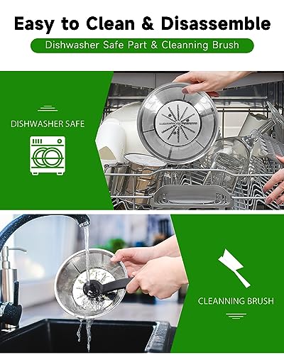 Healnitor 1200W 6-Speed Touch LCD Screen Centrifugal Juicer with 3.2'' Big Wide Chute, Juice Extractor Machines Vegetable and Fruit, Titanium Enhanced Filter, Easy Clean, BPA-Free, Silver