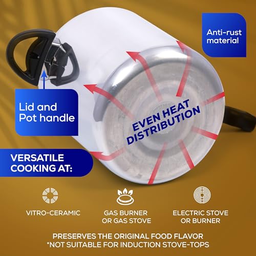 Universal (3.7 Qt / 3.5 L) Olla de Presion, Aluminum Pressure Pot