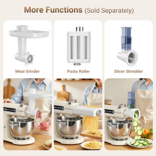 ZACME 8.5QT Commercial Stand Mixer 1000W with Aluminum Die Casting Meets the Standard of NSF/ANSI 8-2023, 11 Speeds Electric Stand Mixer, Tilt-Head Dough Mixer with Bowl, Dough Hook, Whisk and Beater
