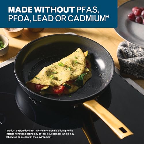 Farberware Forged Induction Ceramic Nonstick Cookware Set, 12-Piece, Black Pots & Pans