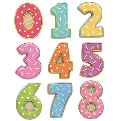 Ann Clark Number Cookie Cutters 9-Pc. Set Made in USA