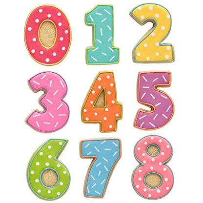 Ann Clark Number Cookie Cutters 9-Pc. Set Made in USA