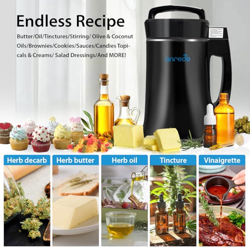 Anrede Herbal Decarboxylation and Butter Infusion Machine, Botanical Extractor and Infuser for Making Butter, Oil and Tinctures, Complete Accessories