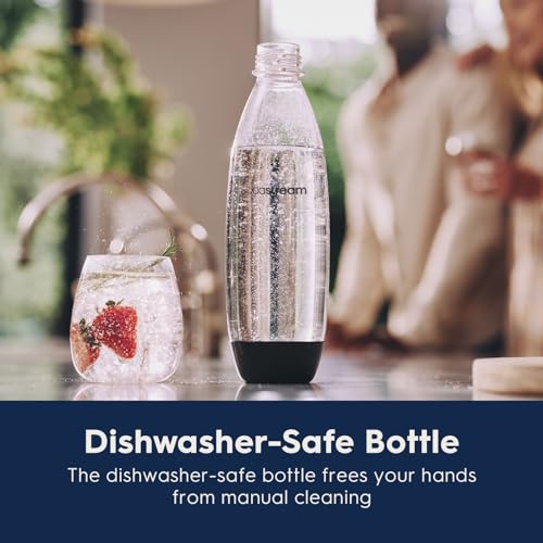 SodaStream Terra Sparkling Water Maker (Red) with CO2, Dishwasher Safe Bottle and Bubly Drop