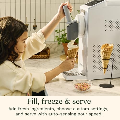 Cuisinart 6-in-1 Slushy & Soft-Serve Maker, Ice Cream Maker Machine Makes Soft-Serve Ice Cream, Slushies, Sorbet and More, Quick-Freeze Chill Technology Maintains Perfect Temperature, ICE-200