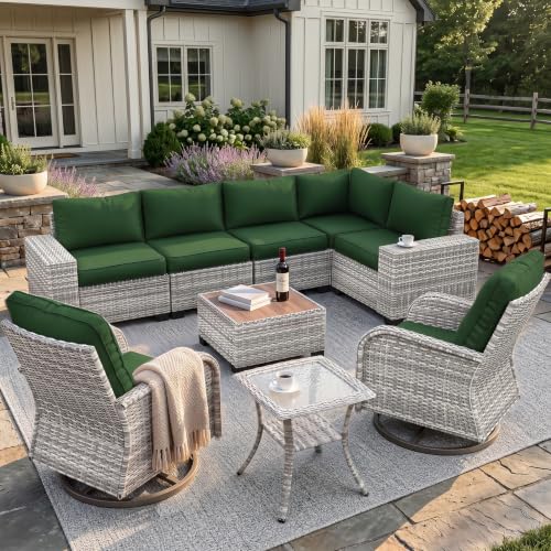 Outdoor Patio Furniture Set PE Wicker Rattan Outdoor Sectional Sofa