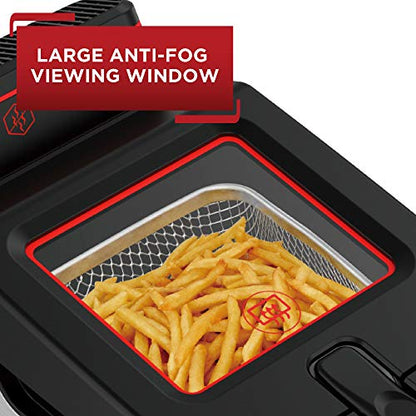 T-fal FR600D5A Electric Deep Fryer with Basket, 3.5L Oil, 1800W, Odor Filtration
