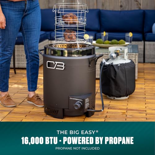 Charbroil The Big Easy Oil-Less Turkey Fryer | Outdoor Air Fryer | Propane Cooker, Black - 24102165
