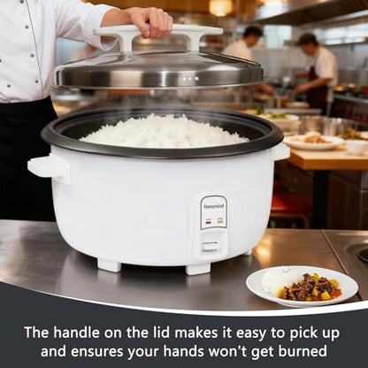 Heromind Commercial Rice Cooker 90-Cup, 16Qt Large Capacity Cooker