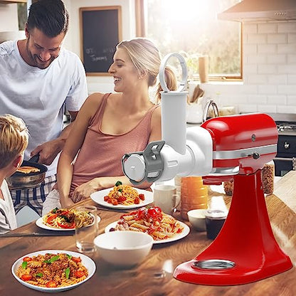 Pasta Maker Attachment for Kitchenaid Stand Mixer with 6 Different Shapes of Pasta Outlet, Durable for Kitchenaid Accessories and Attachments, Dishwasher Safe