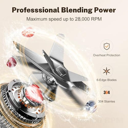 Blenders for Kitchen Powerful 1800 Watt Motor Smoothie Blender 70 Oz Large Capacity and BPA-Free Containers with To Go Cup, Countertop Blender for Smoothies, Ice Crushing & Frozen Drinks
